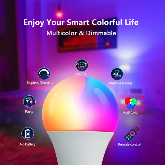 Transform Your Home Lighting with the E27 RGB LED Light Bulb