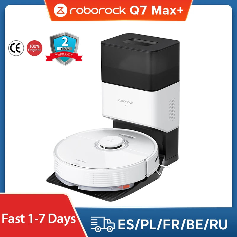 【 4 Options 】Roborock Q7 MAX & Q7 MAX + Plus Robot Vacuum cleaner Auto Empty Dock Upgrade for S5 max 4200pa Powerful Suction