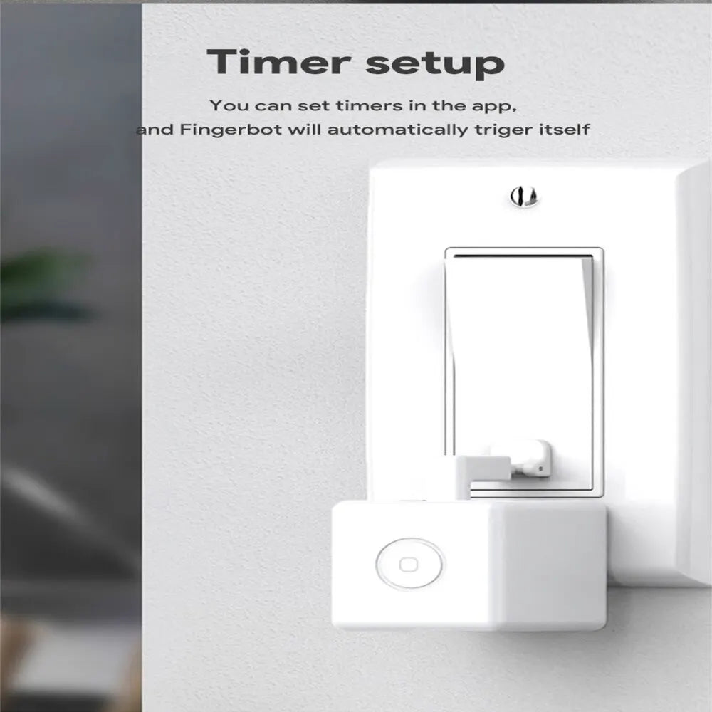 Tuya Zigbee Fingerbot Plus Smart Switch Button Pusher, Voice Control, Timed Schedules, Works with Alexa & Google Assistant, Smart Life Compatible