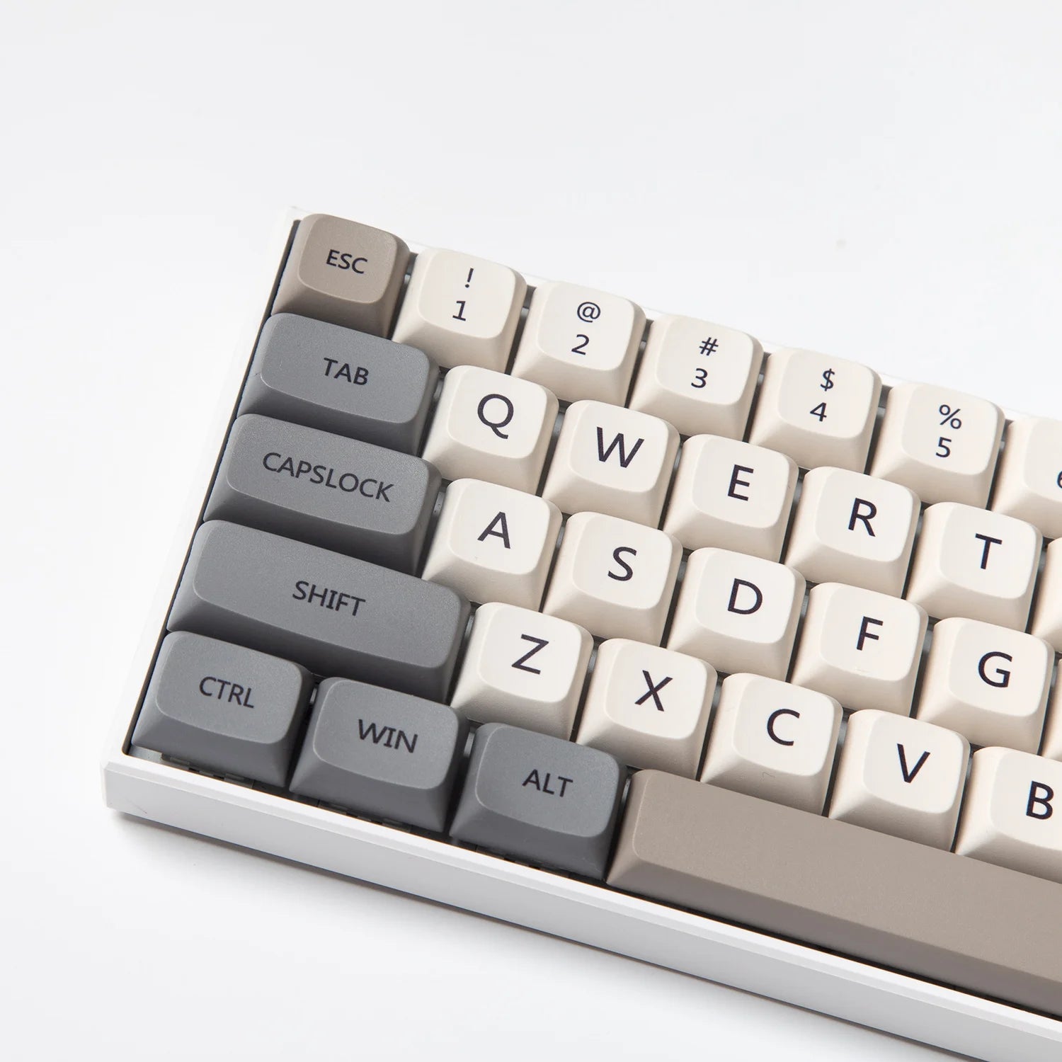 XDA Profile 120 PBT Keycap DYE-SUB Personalized Minimalist White Gray English Japanese Keycap For Mechanical Keyboard MX Switch