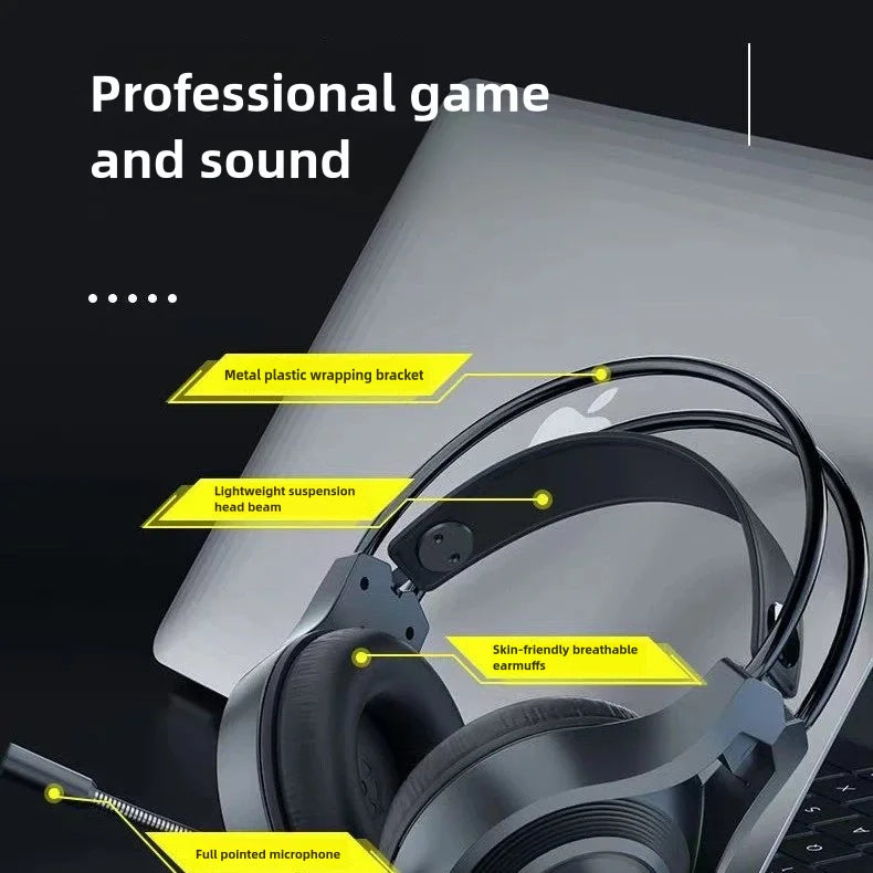 HAOMAI SW-G8 Gaming Headset – Wired 7.1 Channel Noise Cancelling, Multifunctional USB Headset for PC, Laptop, & Esports