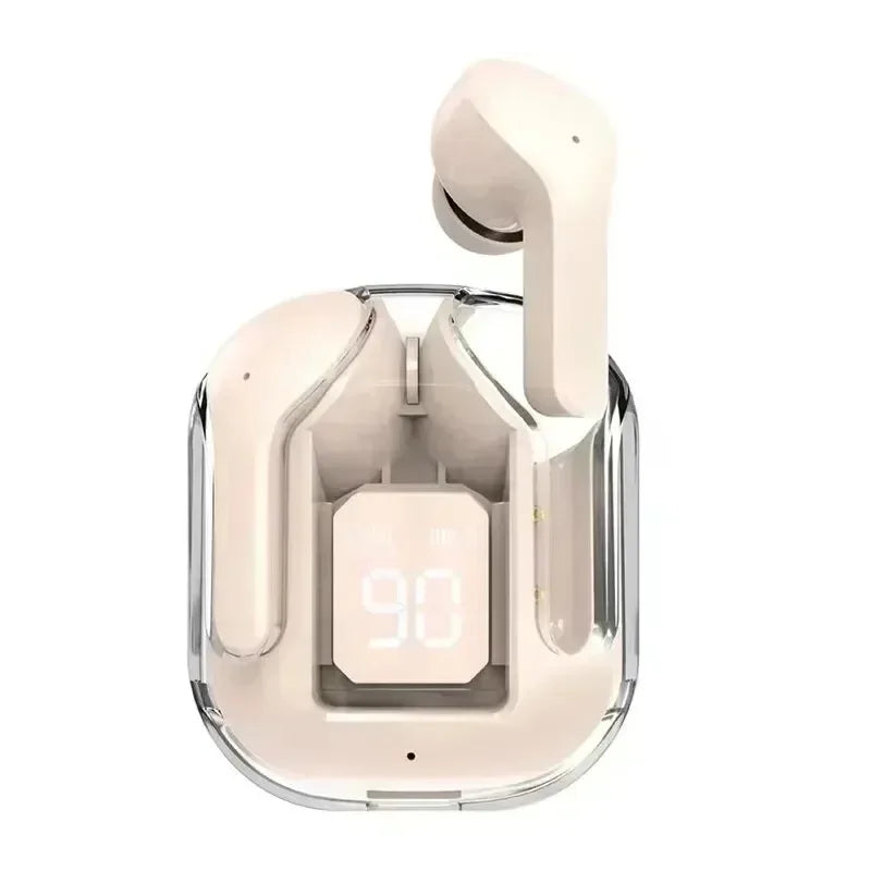 T2 TWS Wireless Bluetooth Headset - Transparent ENC Power Digital Display Stereo Sound Earphones