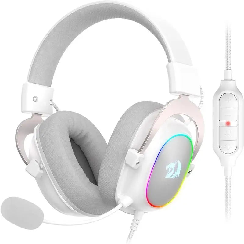 Redragon H510 Zeus-X RGB Wired Gaming Headset – 7.1 Surround Sound, Active Noise-Cancelling, Multi-Platform Support with Memory Foam Ear Cushions