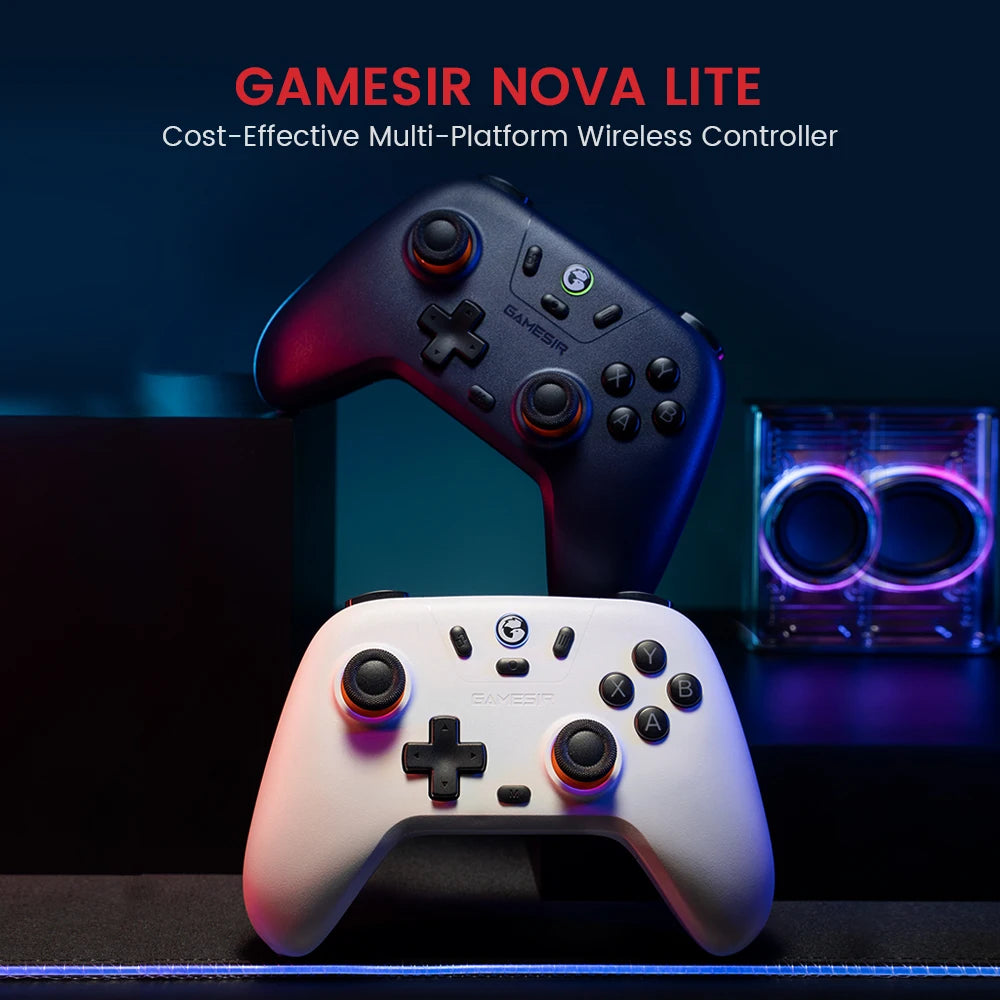 GameSir T4 Nova Lite Hall Effect Gamepad for Nintendo Switch, PC, Android, iOS, and Steam – Wireless Bluetooth & USB Controller