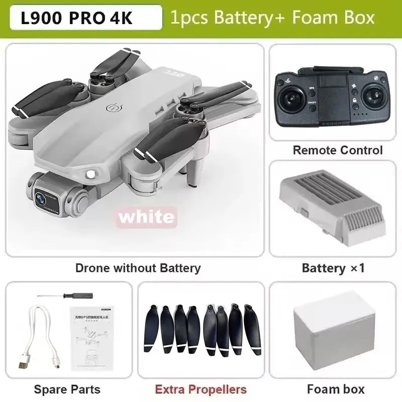 L900 Pro SE MAX GPS Drone 4K Professional Dual HD Camera 5G WIFI 360° Obstacle Avoidance Brushless Motor Rc FPV Quadcopter Dron