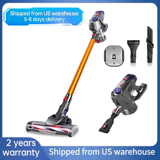 Wireless Handheld Vacuum Cleaner For Home Electric Broom 15kPa Powerful Suction Carpet Floor Bedding Cleaner Removable Battery