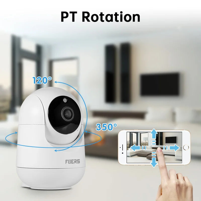 5MP WiFi Security Camera – Tuya Smart Home Indoor Wireless IP Camera, AI Motion Detection, Automatic Tracking, Baby Monitor, Two-Way Audio