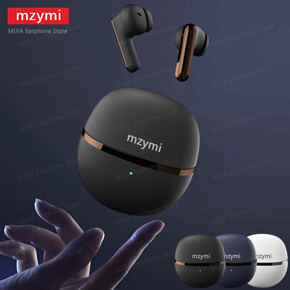 mzymi A34 New Earbuds In Ear Wireless Bluetooth5.3 Headphone HiFi Stereo Sound Headset HD Call Built-in Mic For XIAOMI