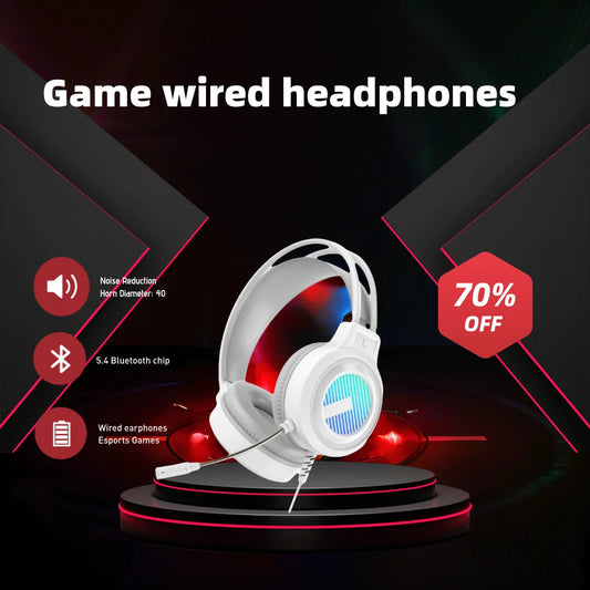 HAOMAI SW-G8 Gaming Headset – Wired 7.1 Channel Noise Cancelling, Multifunctional USB Headset for PC, Laptop, & Esports