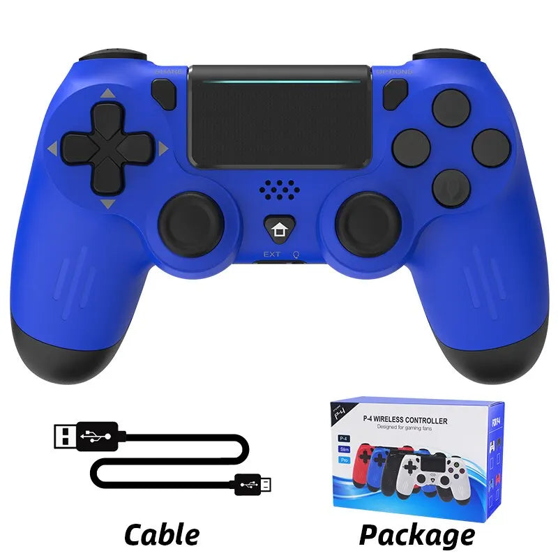 DATA FROG Bluetooth Game Controller for PS4, PS4 Slim, PS4 Pro, PC, iOS & Android - Wireless Gamepad with Dual Vibration Joystick