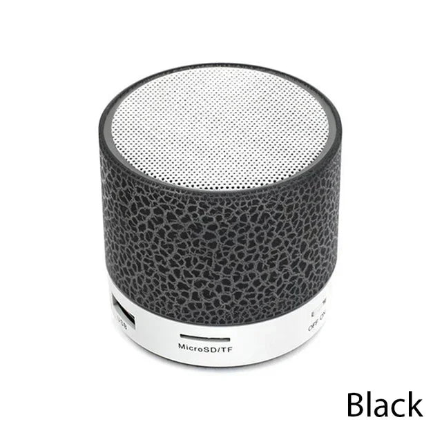 DAMORE Mini Bluetooth Speaker – Portable Wireless Speaker with LED Lights, TF Card, USB, Subwoofer for Smartphones & MP3 Devices