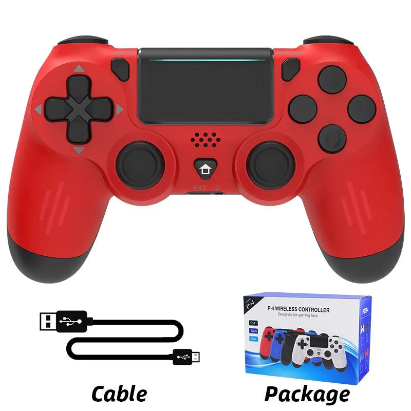 DATA FROG Bluetooth Game Controller for PS4, PS4 Slim, PS4 Pro, PC, iOS & Android - Wireless Gamepad with Dual Vibration Joystick