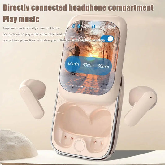 Creative Slide BT Headphones LED Touch Full Color Large Screen Noise Reduction Music HIFi Headphones Switchable Game Mode