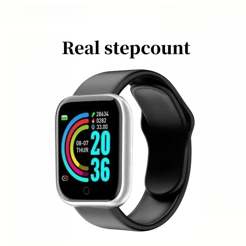 Multifunction Smart Watch for Men, Women & Kids – Pedometer, Sports Activity Tracker, Message Alerts, Music Control, and Calories Monitor