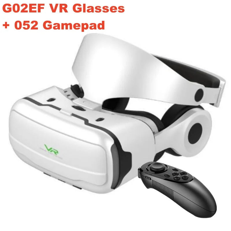 Virtual Reality VR Glasses – IMAX 3D HD Headset for IOS & Android Smartphones, Gamepad Compatible, 4.5-6.53 inch Phones, Detachable Headphones, Immersive VR Experience