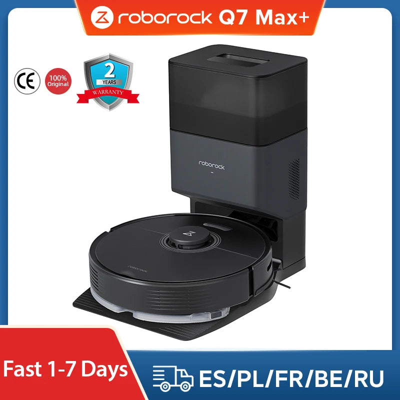 【 4 Options 】Roborock Q7 MAX & Q7 MAX + Plus Robot Vacuum cleaner Auto Empty Dock Upgrade for S5 max 4200pa Powerful Suction