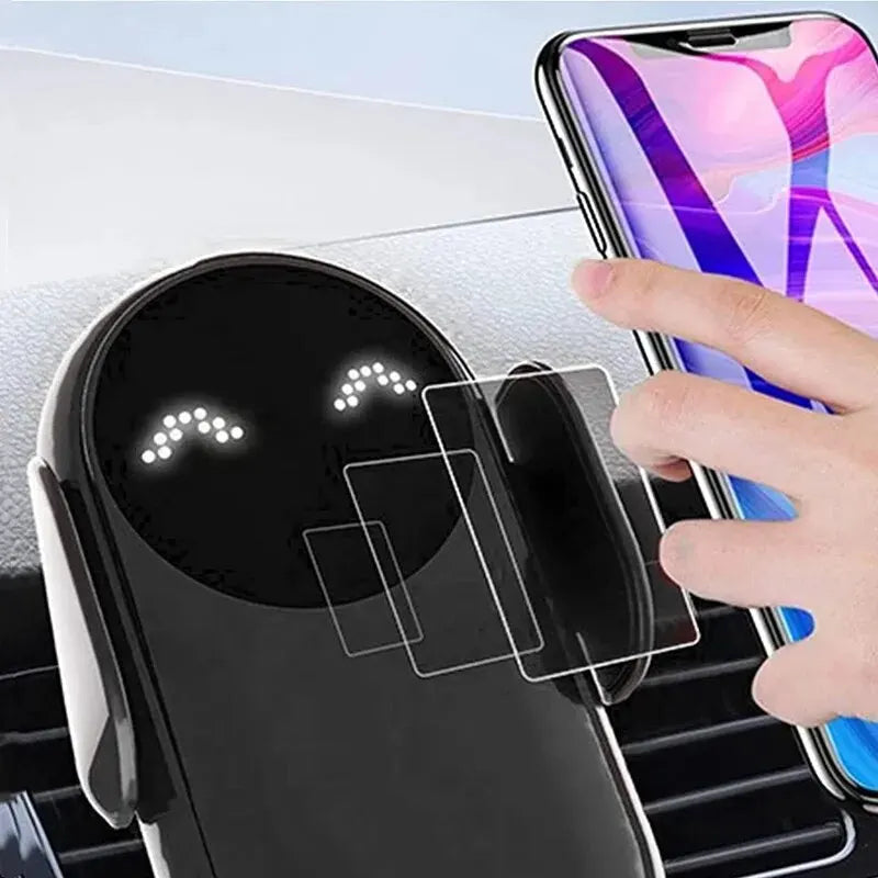 Car Wireless Charger Auto Car Mount Phone Holder Stand For iPhone 15 14 13 X Samsung Xiaomi Infrared Induction 15W Fast Charging