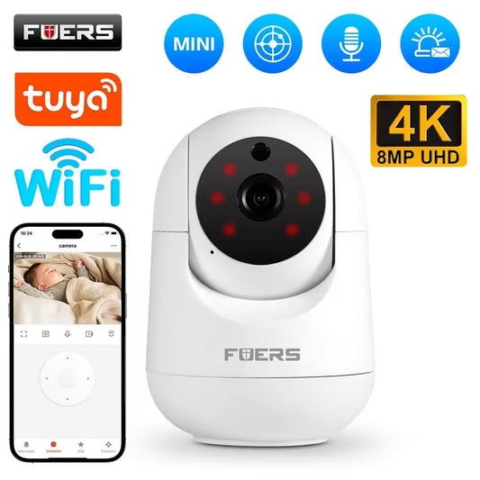 5MP WiFi Security Camera – Tuya Smart Home Indoor Wireless IP Camera, AI Motion Detection, Automatic Tracking, Baby Monitor, Two-Way Audio